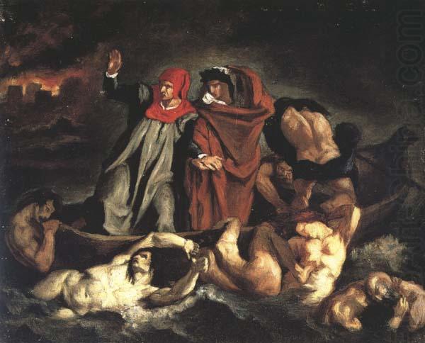 La Barque de Dante,d'apres Delacroix (mk40), Edouard Manet